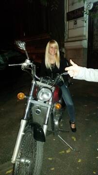 street girl bad bike