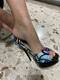 high heel and foot